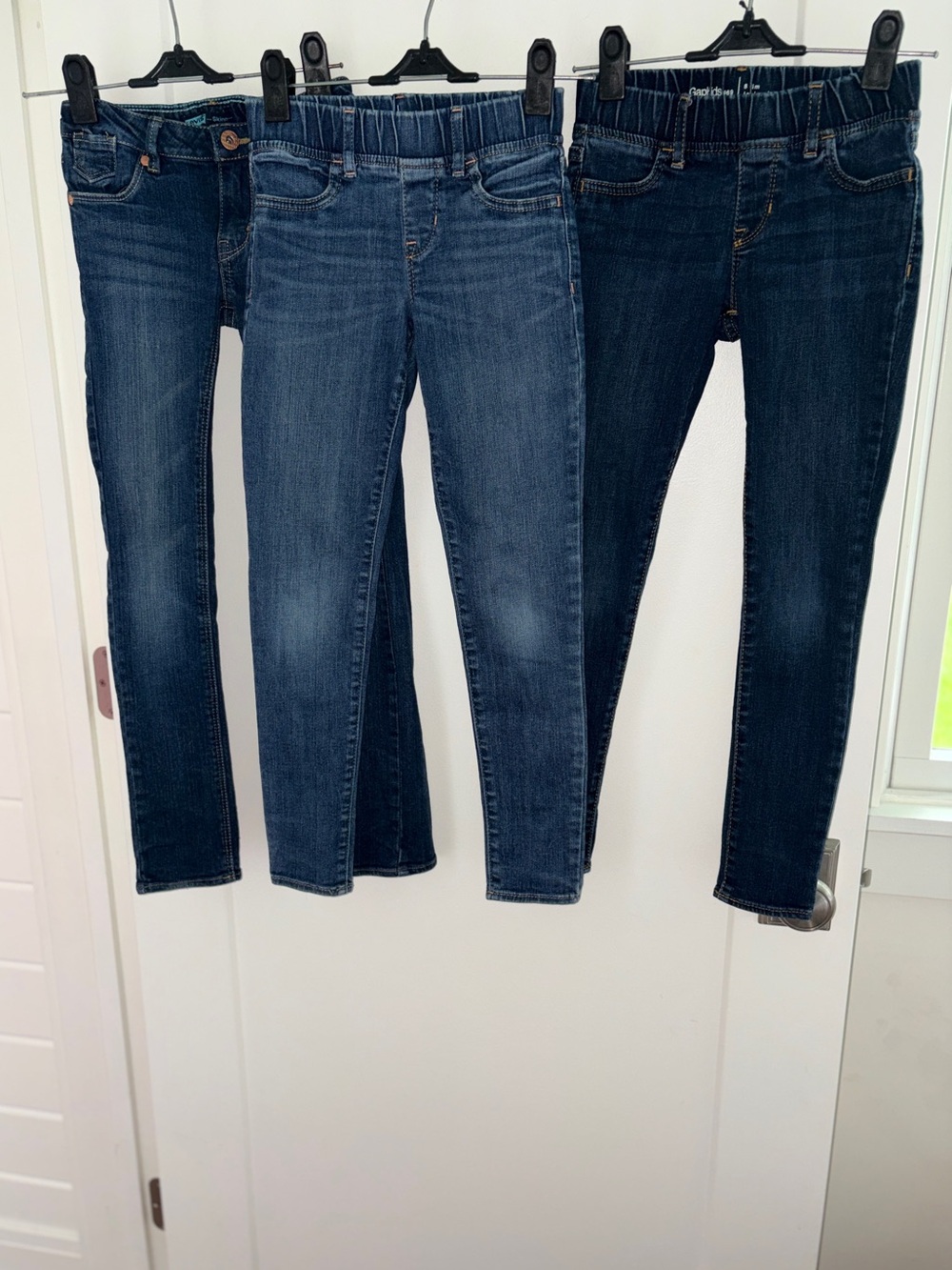 Levi's skinny and GAP kids pull on legging jeans bundle girl's 7 slim 8 slim